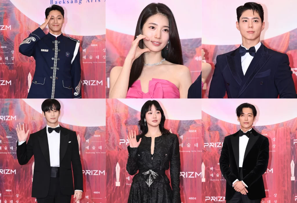 Estrelas brilham no tapete vermelho do 60º Baeksang Arts Awards